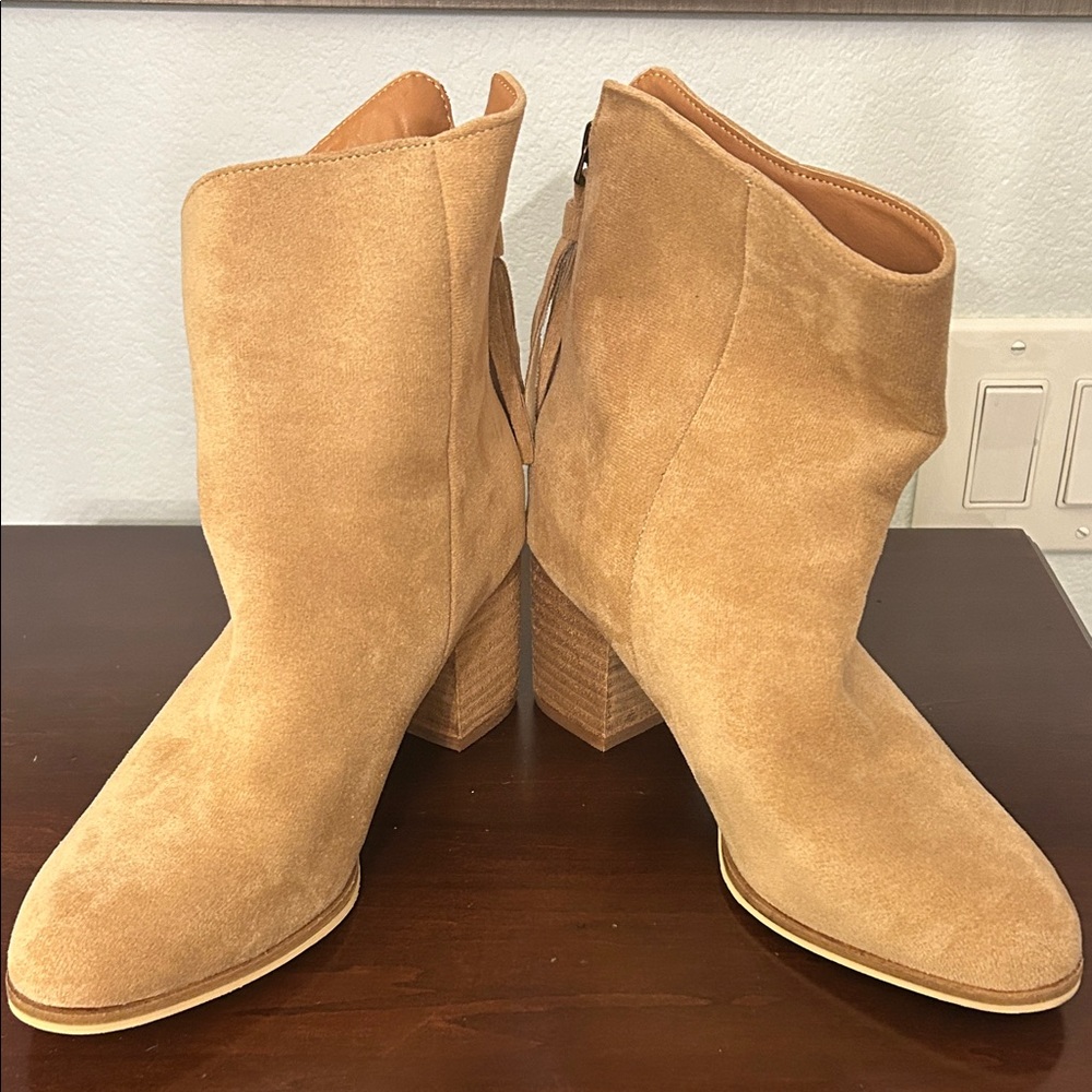 Tan Suede Ankle Boots